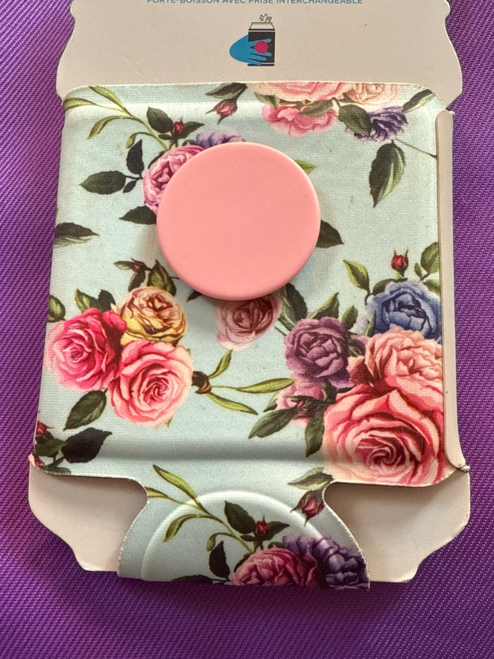 NEW PopSocket Floral Wallet with Pink PopGrip